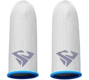 Game Finger Sleeve Glass Silver Fiber Ice Wire Finger Cover Pubg Game Thumb Gloves Gaming Breathable Sweatproof Mobile Game Finger Cover 2pcs 【goob】