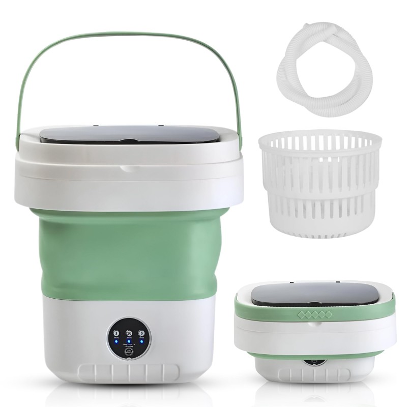 142 12L Collapsible Washing Machine Mini Washing Machine Portable Washing Machine For Socks Underwear Panties Washer