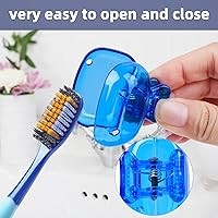 WHE 1PCS Travel Toothbrush Head Covers Toothbrush Protector Cap Brush Pod Case Protective Portable Plastic Clip For Household Travel WHE