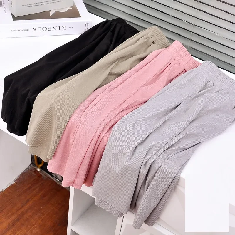 143 Wide-legged Pants, Thai Smooth Female Shorts, Beautiful Elasticity, Soft Stretch, Flattering MA82