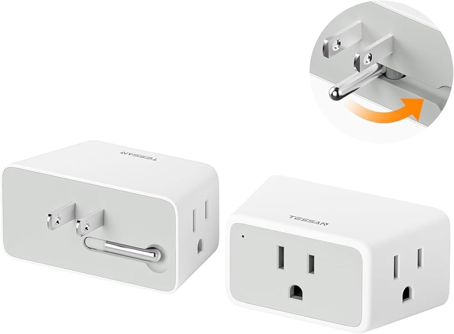 140 TESSAN Multi Plug Extension Adapter with USB+Type C,Surge Protector Wall Socket Charger Safety Mark