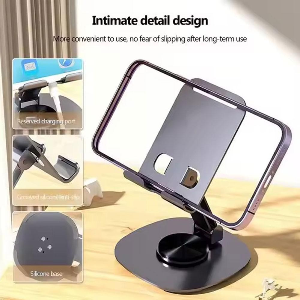 159 Universal All Aluminum Alloy Foldable Desk Phone Holder Mount Stand for Mobile Phone Holder for Tablet Desktop Metal Holder